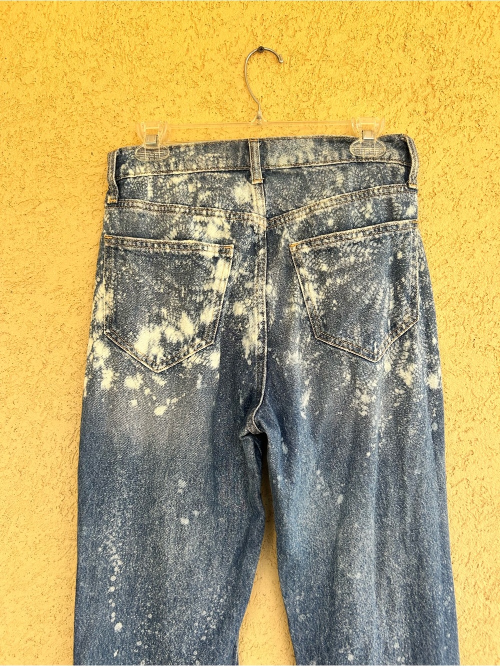 Handmade Bleach Dyed Arizona Jean Co. Mom Jeans Size 7 - Picture 5 of 5